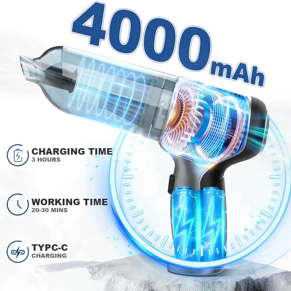 Carjex - High-Power Handheld Car Vacuum Cleaner